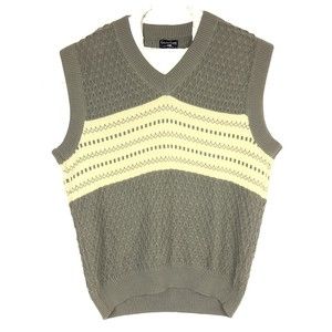 Vintage Glen Gate Mens Sweater Vest Size Large Made In The USA